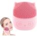 Exfoliating Facial Scrubber Facial Scrubber - Vibrating Facial Brush Shape Facial Brushes for Skin Care for Women and Men Waterproof Electric Brush Pink - Buy Online on GoSupps.com