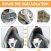 4 Pairs Self-Adhesive Shoe Heel Repair Kit for Kids - Black Patch Inserts for Sneakers - Big & Small Pieces Included - Buy Online on GoSupps.com