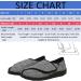 Diabetic Slippers for Swollen Feet - Adjustable & Comfortable for Elderly Women (Size 8) - Black - Buy Online on GoSupps.com