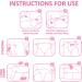 LittleForBig Adult Printed Diapers - Baby Usagi 10 Pack (Medium 71-96 CM) Pink | International Shipping Available - Buy Online on GoSupps.com