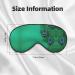 Green Peacock Feather Print Eye Mask | Ultra-Soft Light-Blocking for Optimal Comfort & Restful Sleep - International Shipping Available - Buy Online on GoSupps.com