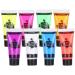 Tyenaza Body Paint Set Blacklight Face and Body Paint Makeup Fluorescent Body Face Paints UV Neon Face Body Paint