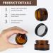 15 Stk 20ml Amber Glass Cream Cans Empty Canisters for Easy Filling | International Shipping Available - Buy Online on GoSupps.com