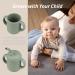 Mintlyfe Baby Trainer Cup - BPA-Free Silicone Sippy Cup for Toddlers 4oz - Pack of 2 (Sage & Ether) - Buy Online on GoSupps.com