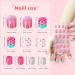 Obidodi 72pcs Kids False Nails Girls Press on Nails Short Full Cover Fake Nail Kits Kids Stick on Nails Girls Children Nail Design Decoration False Nails for Kids Kit - Buy Online on GoSupps.com