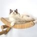 HeyKitten 17" Cat Wall Hammock for 2x4 Stud Mount, Stylish Floating Kitten Shelf, DIY Suspension Kitty Perch for Large and Multiple Indoor Cats, Walnut