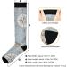 Haskirky High Elasticity Compression Socks - 2 Pairs, Adult Universal Knee High Socks for Leisure, Fatigue Relief, Travel, and Running - Compass, Lighthouse, Anchor, Seashells Design - Buy Online on GoSupps.com