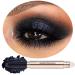 OVIQERKI 12 color eyeshadows stick shimmer Highlighter waterproof eyeshadow pen Colour pop eye makeup (Deep space black 12)