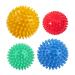 Youery massage balls fascia ball 4-set hedgehog ball set Spiked massage ball hard for reflex zones anti-stress plantar fasciitis relaxation pain relief for legs feet hands and back