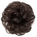 JJStar Large Dark Brown Hair Part with Rubber Band | Hair Ties for Updos & Messy Buns - Perfect for Women & Girls - Buy Online on GoSupps.com