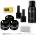 3 Colors UV Nail Gel for Nail Extension Base and Top Coat Nail Brush Nail Forms