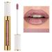 MAKI YIKA Metallic Pink Lipstick for Women Nude Lipsticks Long Lasting Shine Glitter Lipstick No Smudge No Transfer Liquid Lip Gloss (BR010 Sweet Sugar)