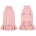 Fleece Dog & Cat Sweater - Warm Knitting Dress for Small & Medium Pets | Winter Clothing in Pink - Buy Online on GoSupps.com