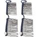 Vintage Cover Comb Tool Metal Weaving Stylish Easy to Use Comfortable Banana Hair Clips Sturdy and Elastic for Thick Wavy Curly Hair (Navy Blue) - Buy Online on GoSupps.com
