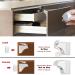 Child Protection Cabinet Locks - Baby Safety Magnetic Drawer Lock Set (4 Locks + 1 Key) - No Drilling Easy Install for Kitchen & Bedroom - Buy Online on GoSupps.com