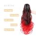 Buy Gairyan 50cm Curly Ponytail Hair Extensions - Black Ombre Red Claw Clip for Women - Long Wavy Synthetic Hair Extensions - Buy Online on GoSupps.com