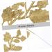 HOMSFOU 10pcs Simulated Leaves Christmas Leaves Stems Leaves Picks for Autumn DIY Craft Xmas Wreath Artificial Branches Bay Leaf Plant Christmas Garland Christmas Tree Glitter Powder Spray Golden 39x12cm - Buy Online on GoSupps.com