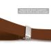Dresime Hoster Men's Heavy Duty Y-Back Braces - 6 Metal Clips Adjustable Elastic Braces for Pants - Brown - Buy Online on GoSupps.com