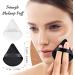 2 Pcs Triangle Velvet Makeup Powder Puffs - Black & White - Buy Online on GoSupps.com