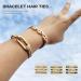 Gold Plated Ponytail Holders Scrunchies - Soft Elastic Hair Ties Bracelet - Trendy Hair Accessories for Women in Khaki - Buy Online on GoSupps.com