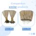 Youngsee Nano Ring Extensions | Real Hair Gold Blonde & Medium Blonde | 40cm Nano Extensions 1g/s | #16/22 & #P16/22 - Buy Online on GoSupps.com