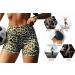 Women's High Waisted Leopard Yoga Shorts for Butt Lifting and Fitness Workouts - Buy Online on GoSupps.com