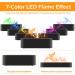 Flame Essential Oil Diffuser - 7 Colour Lights Silent Flame Effect USB Powered Aromatherapy Humidifier with Timer & Auto Shut-Off for Home Use - Buy Online on GoSupps.com