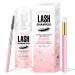 Lash Shampoo for Eyelash 60ML + Brush & Mascara Wand Eyelid Foaming Cleansing Extension Cleanser Remover Makeup Remover Salon and Home Use