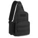 Huntvp Tactical breast pocket military shoulder bag tactical chest sling pack molle army crossbody bag military shoulder bag mini single strap backpack for travel hiking camping type 5 black