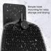 Silicone Body Scrubber - Exfoliating Shower Scrubbers with Storage Hooks - Reusable & Easy to Clean - Shower Cleaning Brush for Body (Black) - Buy Online on GoSupps.com