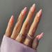 Almond Fake Nails Short 24Pcs White French False Nails with Flower Designs - Nail Art Pink Set for Women - Includes Nail Glue - Press On Nails for Girls - Buy Online on GoSupps.com