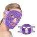 Cam2 cool mask face eye mask cooling gel face mask reusable gel bead eye mask for swollen eyes tear bags (purple)
