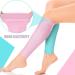 Calf Compression Sleeves 6 Pairs Women Footless Stockings - Elastic Leg Supports for Running, Nurses, Pregnant - 6 Colors (Medium) - Buy Online on GoSupps.com