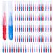 100 Pieces Interdental Brush Toothpick Tooth Flossing Head Oral Dental Hygiene Brush Dental Brush Flosser for Cleaner Dental Floss Stick Tooth Cleaning Tool