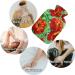 NAANLE 2L Hot Water Bottle with Lid Transparent Poppy Flower Design for Menstrual Cramps Pain Relief & Heat Therapy - Buy Online on GoSupps.com