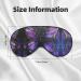 Butterfly Purple Print Double-Sided Eye Mask | Soft & Light Blocking | Enhance Sleep Quality - Buy Online on GoSupps.com