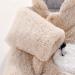 Puseky Baby Cartoon Bear Snowsuit | Fleece Hooded Footed Romper | Unisex Winter Clothes 9-12 Months Khaki - Buy Online on GoSupps.com