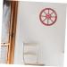 Zerodeko Wall Mounted on Wheels Vintage Decor Rudder Decor Wood Wheel Ornaments Wall Decoration Household Red 30x30cm - Buy Online on GoSupps.com