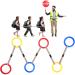 6 Pcs Toddlers Walking Ropes Preschool Walking Rope Kids Handles Safety Colorful Line Detachable Transition Rope for Kids Daycare School Kindergarten Nursery Outdoor Supplies (Red Yellow Blue)