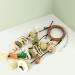 ERKOON Rabbit Hamster Hanging Chew Toys - Applewood Boredom Breaker with Grass Ball and Carrot Treats for Small Pets - Buy Online on GoSupps.com