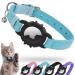 Airtag cat neck band integrated Apple Air Tag cat neck band light tracker cat neck bands for girls young cats kittens and puppies 9-13 inch (23-33cm) blue