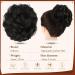 Sofeiyan Synthetic Claw Clip Messy Bun Hairpiece for Women - Wavy Curly Chignon Ponytail Extension in Natural Black - Buy Online on GoSupps.com