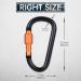 Buy 4-Piece Aluminum Carabiner Hooks Set - Screw Cap Spring-Loaded Clips for Camping Hiking & Fishing - Durable Keychain Accessories - Buy Online on GoSupps.com