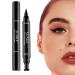 Pencil Eyeliner Eyeliner Pencil and Eyelashes Liquid - Long-Lasting Smudge Proof Waterproof Double Tip for Sensitive Eyes and Normal False Lashes Pochy Small