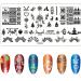 Niceneeded 9Pcs Christmas Nail Art Stamping Kit | 6 Nail Plates Stamper Scraper & Storage Bag | DIY Christmas Nail Decoration Tools - Buy Online on GoSupps.com