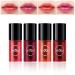 NVLEPTAP 4 Colors Lip Tint Stain Set Tinta Para Labios Lip Stain Long Lasting Waterproof Non-stick Cup Natural Glossy Korean Lip Stain Tint Liquid Lipstick Lip Makeup Gift Set for Women Girls