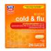 Rite Aid Severe Flu and Cold Relief Caplets - 24 Count | Pain Relief | Congestion Relief | Fever Reducer | Sinus Medicine for Adults | Decongestants for Adults | Cold and Flu Medicine for Adults