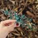IYOU Princess Green Crystal Hair Comb - Bridal Wedding Headpiece for Girls & Women - Silver Accessories - Buy Online on GoSupps.com
