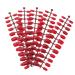 Lurrose 120pcs Red False Nail Tips - Full Cover Short Fake Nails for DIY Nail Art | International Shipping Available - Buy Online on GoSupps.com