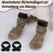 Petloft Anti-Slip Dog Socks - Slide-Resistant Indoor Socks for Small & Medium Dogs Adjustable Fastening Tape 4 Pieces (2XL Light Brown Paw) - Buy Online on GoSupps.com